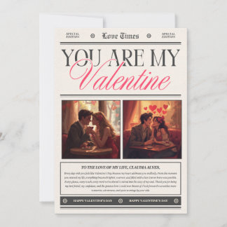 Invitación Feliz día de San Valentín Arte de pared romántico 