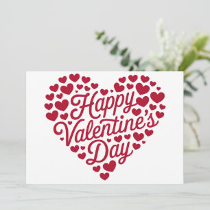 Invitación Feliz Día de San Valentín Corazón de Amor