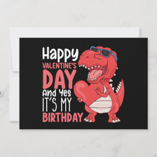 Invitación Feliz Día de San Valentín y sí, es mi cumpleaños