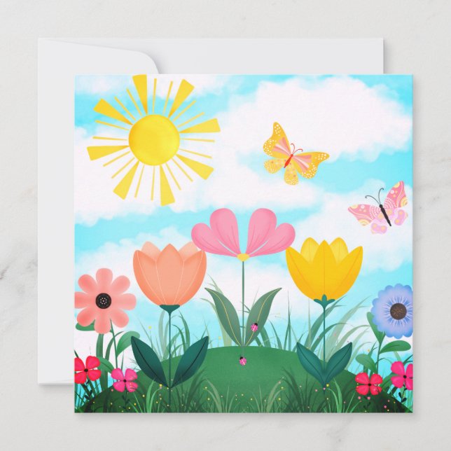 Invitación Feliz Día de Verano (Anverso)