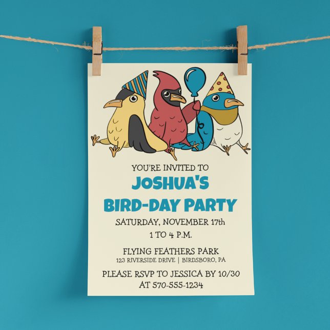 Invitación Feliz Día del Ave Personalizado Aves tema Cumpleañ (Subido por el creador)