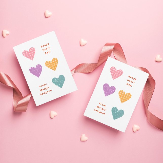 Invitación Feliz Día del Corazón Pastel Hearts Classroom Vale (Subido por el creador)