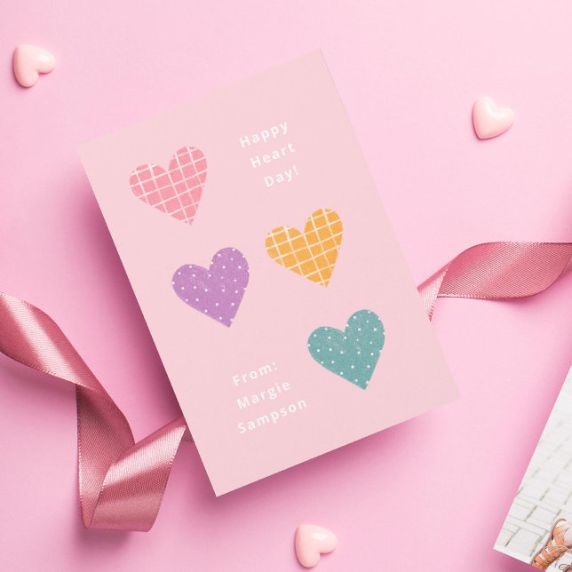 Invitación Feliz Día del Corazón Pastel Hearts Classroom Vale (Subido por el creador)