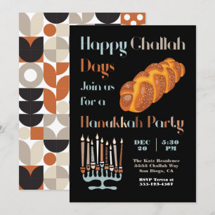 Invitación Feliz Día del Desafío Fiesta Hanukkah