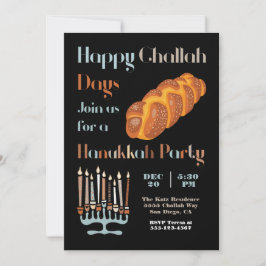 Invitación Feliz Día del Desafío Fiesta Hanukkah