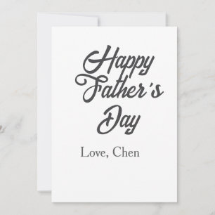 Invitación Feliz día del padre nombre gris amor mejor papá de