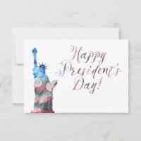 Feliz Día del Presidente bokeh por la libertad