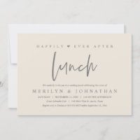 Feliz día después del almuerzo fiesta de la boda M