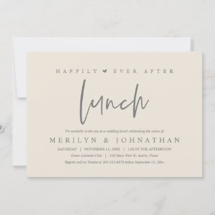Invitación Feliz día después del almuerzo fiesta de la boda M