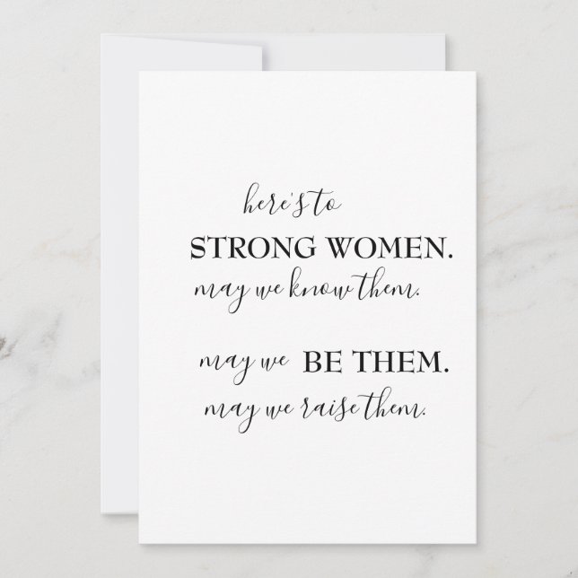 Invitación Feliz Día Internacional de la Mujer (Anverso)