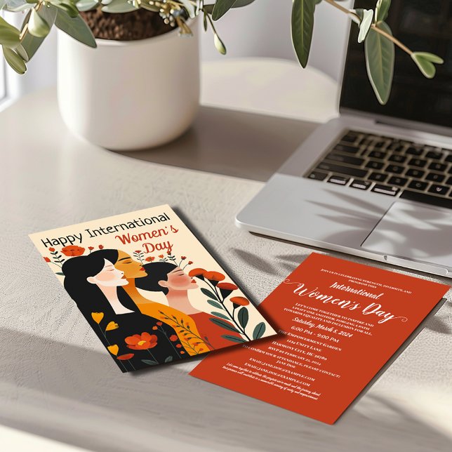 Invitación feliz Día Internacional de la Mujer (Subido por el creador)