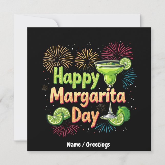 Invitación Feliz Día Nacional de Margarita (Anverso)