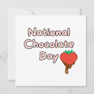 Invitación Feliz día nacional del chocolate