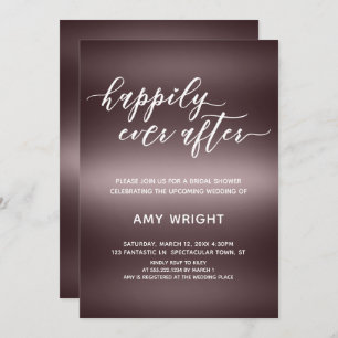 Invitación Feliz día tras Rosa de duchas de novias de oro