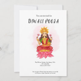 Invitación Feliz diwali pooja