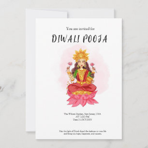 Invitación Feliz diwali pooja