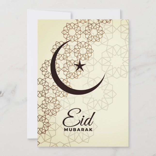 Invitación Feliz Eid Mubarak (Anverso)