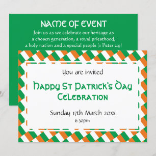 Invitación FELIZ evento del DÍA DE SAN PATRICK