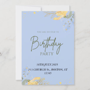 INVITACIÓN FELIZ FIESTA DE CUMPLEAÑOS
