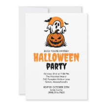 Feliz fiesta de fantasmas y calabazas de Halloween
