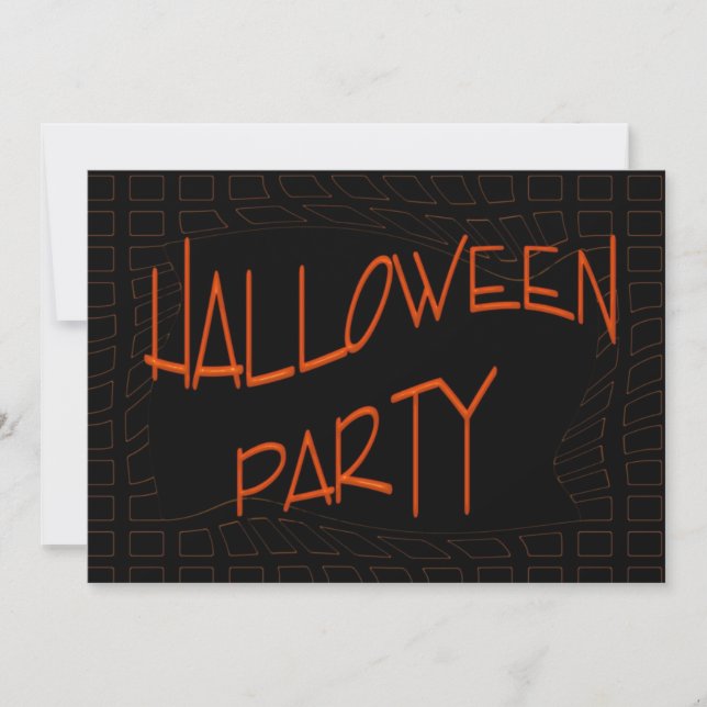 Invitación Feliz Fiesta de Halloween (Anverso)