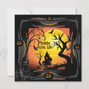 Invitación Feliz Fiesta de Halloween "Trate o Truco" mágico