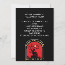 Feliz Fiesta de la medianoche de Halloween