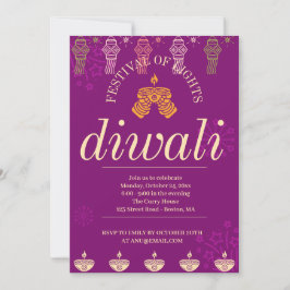 Invitación Feliz Fiesta Diwali