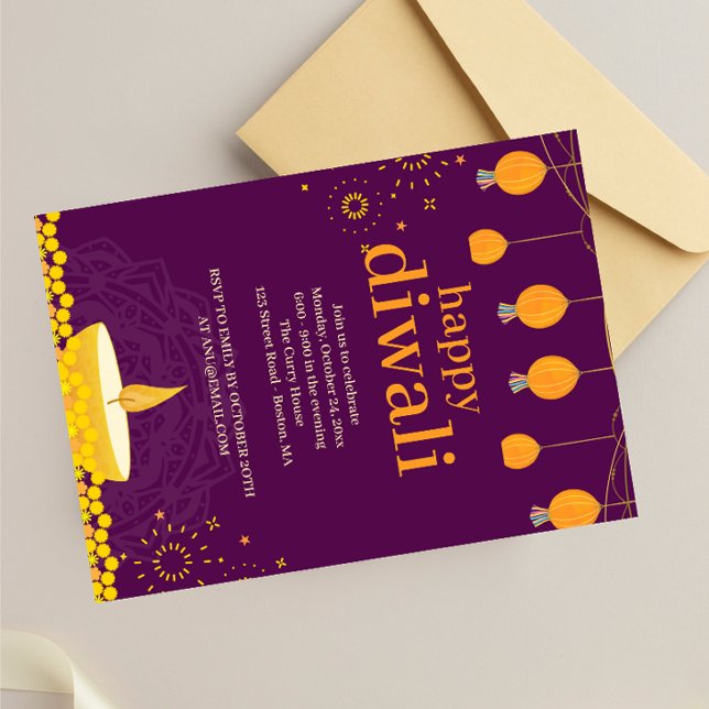 Invitación Feliz Fiesta Diwali (Subido por el creador)
