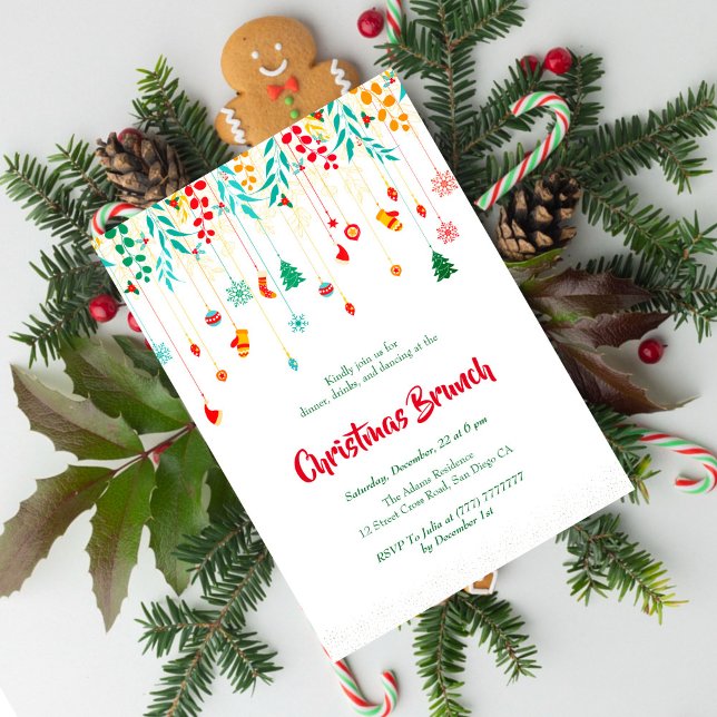 Invitación Feliz fiesta navideña de feriados de invierno (Subido por el creador)
