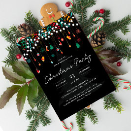 Invitación Feliz fiesta navideña de feriados de invierno