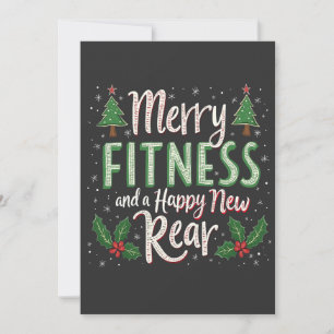 Invitación Feliz Fitness y Feliz Año Nuevo en Cuerpo Trasero 