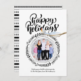 Invitación FELIZ FOTO DE FESTIVOS Robin Xmas