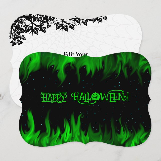 INVITACIÓN ¡FELIZ HALLOWEEN! (Anverso / Reverso)