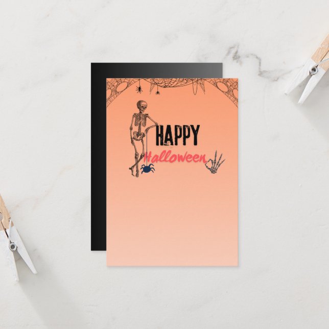 Invitación Feliz Halloween  (Anverso/Reverso In Situ)