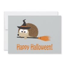 ¡Feliz Halloween! bruja de Hedgehog