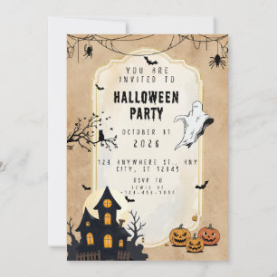 Invitación Feliz Halloween Familia Sanderson 