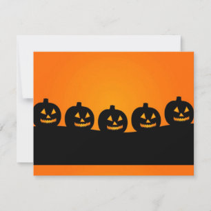 Invitación Feliz Halloween Pumkin Heads
