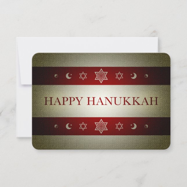 Invitación feliz hanukkah (Anverso)