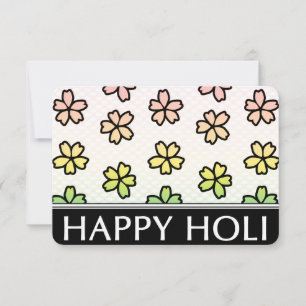 Invitación feliz holi festival de primavera