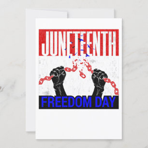 Invitación feliz juneteenth libertad festividad afroamericana