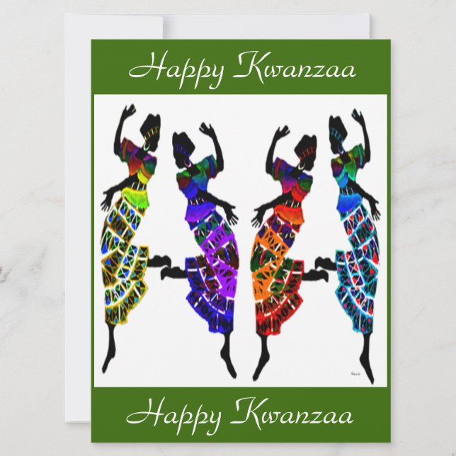 Invitación Feliz Kwanzaa (Anverso)
