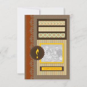 Invitación feliz kwanzaa (libro de recortes)