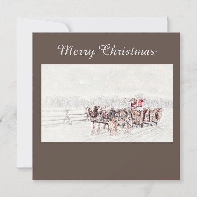 Invitación Feliz Navidad (Anverso)