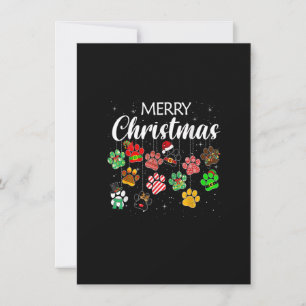 Invitación Feliz Navidad 2021 Papel de perro Imprimir búfalo 