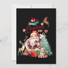 Invitación Feliz Navidad 2024 Santa