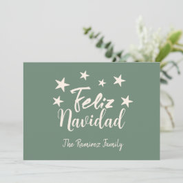 Invitación Feliz Navidad a la familia de Navidades modernos