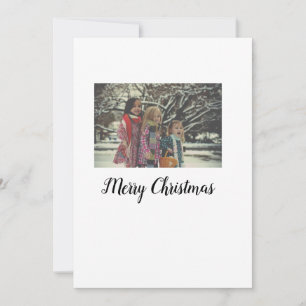 Invitación Feliz navidad agregar texto de foto personalizado 