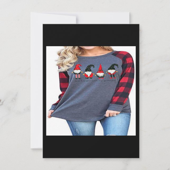 Invitación Feliz navidad camiseta para mujeres Béisbol Larga  (Anverso)