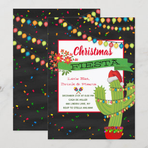 Invitación Feliz navidad Christmas Party Fiesta